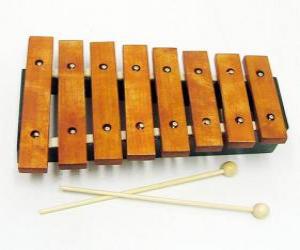 Puzle Xylofon, hudební bicí nástroj
