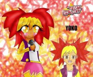 Puzle Yoko je dívka 15 let, pop music milenec, který rád zpívá karaoke