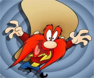 Puzle Yosemite Sam, kovboj z Looney Tunes