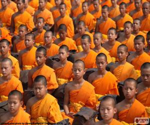 Puzle Young Buddhističtí mniši