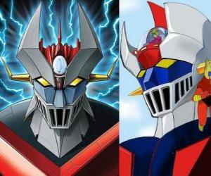 Puzle Z Mazinger, obrázky hlavy Super Robot