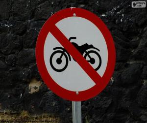 Puzle Zakázané motocykly signál