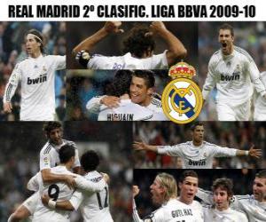 Puzle Zařadil druhý Real Madrid Liga BBVA 2009-2010