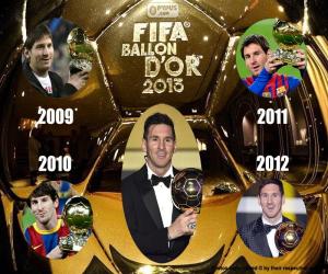 Puzle Zlatý míč FIFA 2015