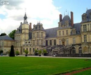 Puzle Zámek ve Fontainebleau, Francie