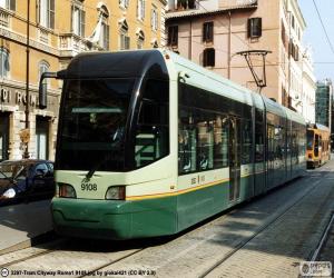 Puzle Řím tramvaje