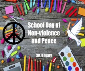 Puzle Školní den nenásilí a míru