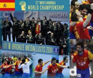 Puzle Španělsko bronzovou medaili na 2011 World házené