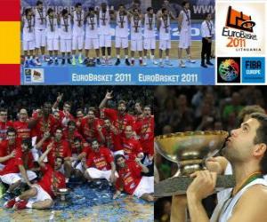 Puzle Španělsko, šampion EuroBasket 2011