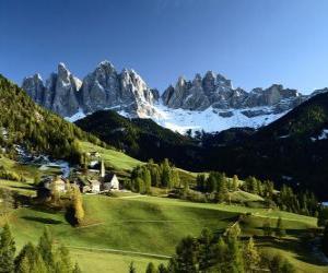 Puzle Švýcarské Alpy