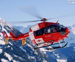 Puzle Švýcarský záchranný vrtulník