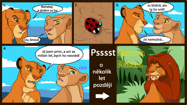 Lví Král:Simba a Nala puzzle