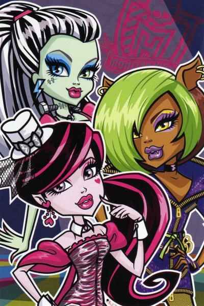 Monster High Frankie Draculaura Cladeeen puzzle